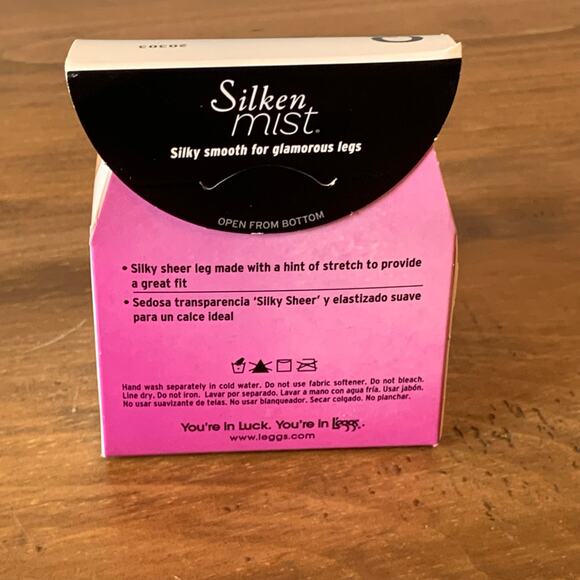 L'eggs Pantyhose Nylons Silken Mist Silky Sheer Leg Control Top Q Ivory - Picture 6 of 11